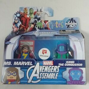 MiniMates Marvel's Avengers Assemble: MS. MARVEL & KANG THE CONQUEROR NIB